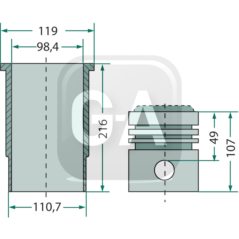 Kit cylindree complet McCormick